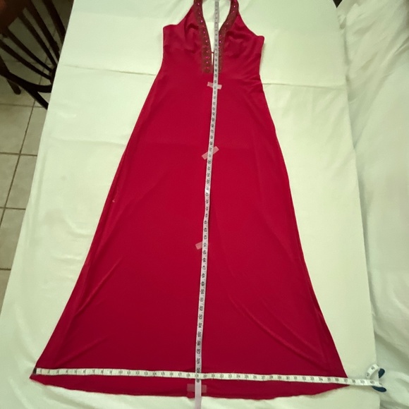 NWT LAUNDRY Vintage Beaded Halter Formal Evening Gown Size 10 Pink - Picture 11 of 15